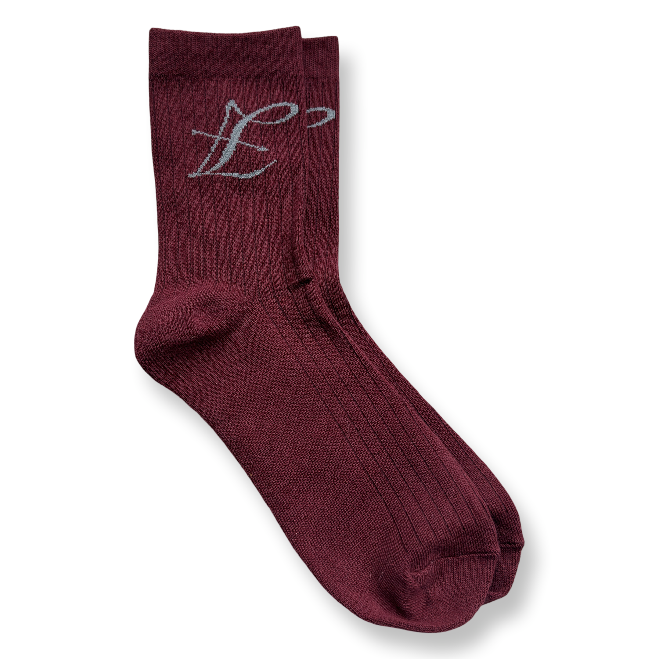 Luxury cotton crew socks by Lion’s Tale Studios — mid-calf fit, soft terry bottom for comfort and durability, available in 4 colorways with signature logo detailing: white, black, brown, and bordeaux. Luxe katoenen crew sokken van Lion’s Tale Studios — halfhoge pasvorm met zachte terry zool voor comfort en duurzaamheid, verkrijgbaar in 4 kleuren met kenmerkend logo: wit, zwart, bruin en bordeaux.