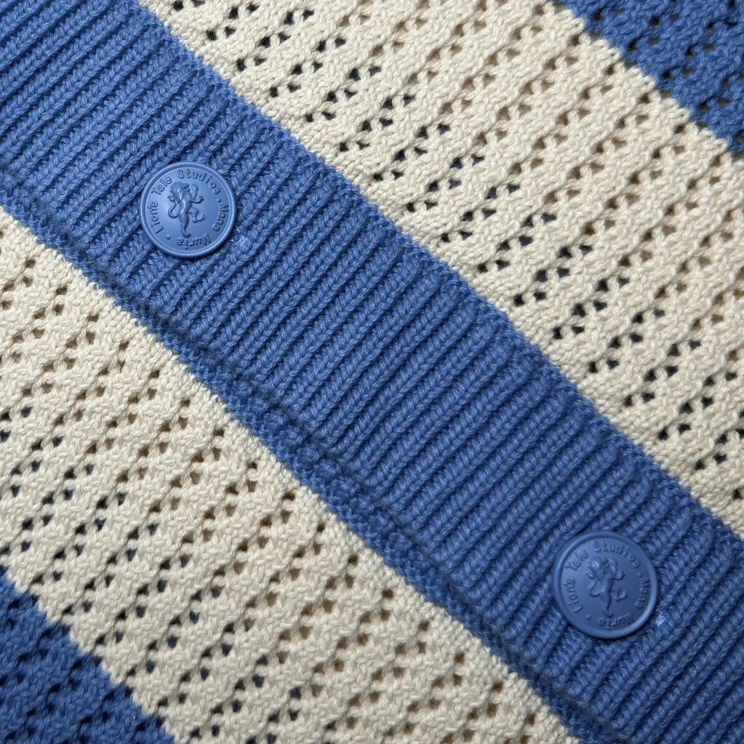 Anti - Logo Knitted Striped Shirt - Lion's Tale Studios