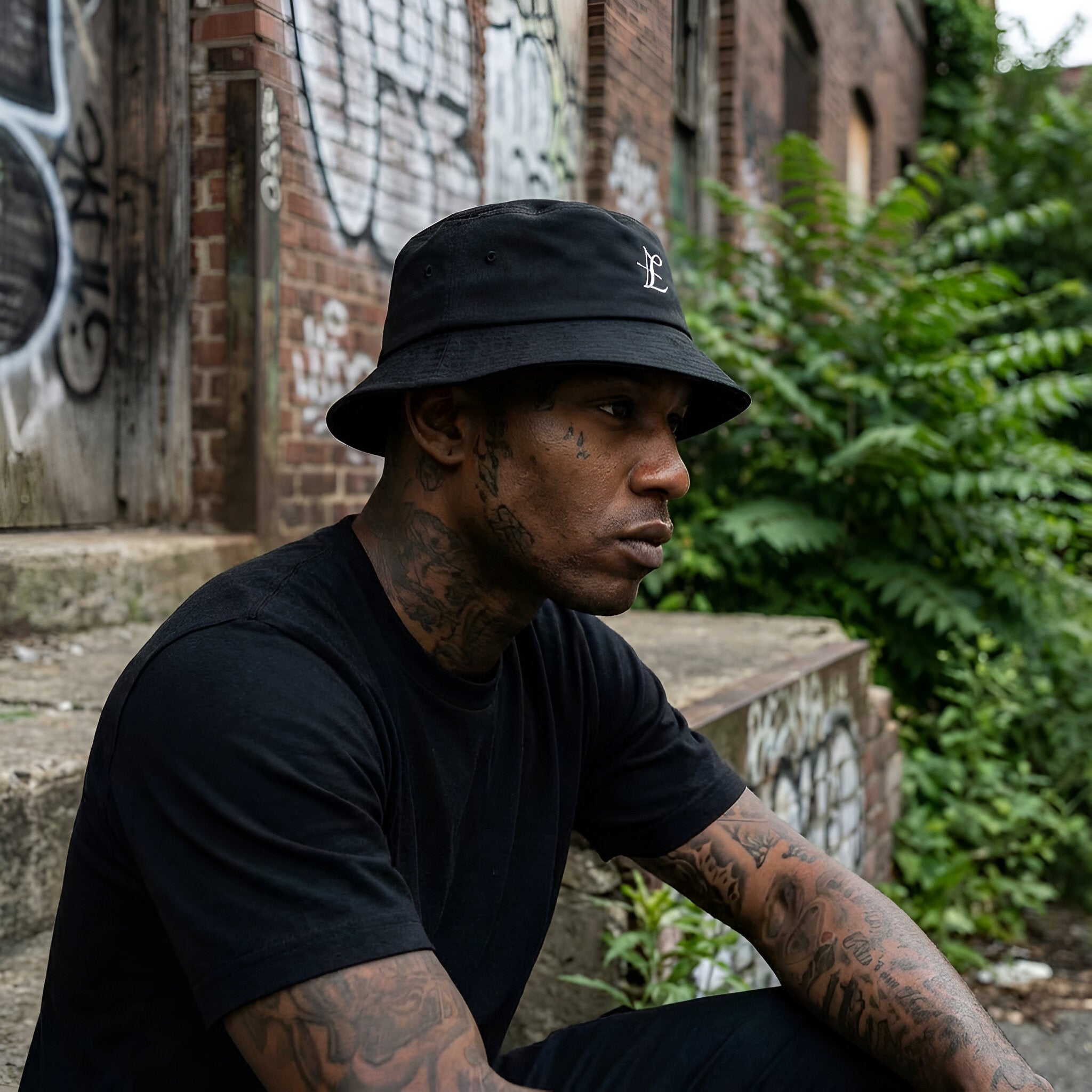 Bucket Hat with LTS Luxe Archer Logo - Lion's Tale Studios