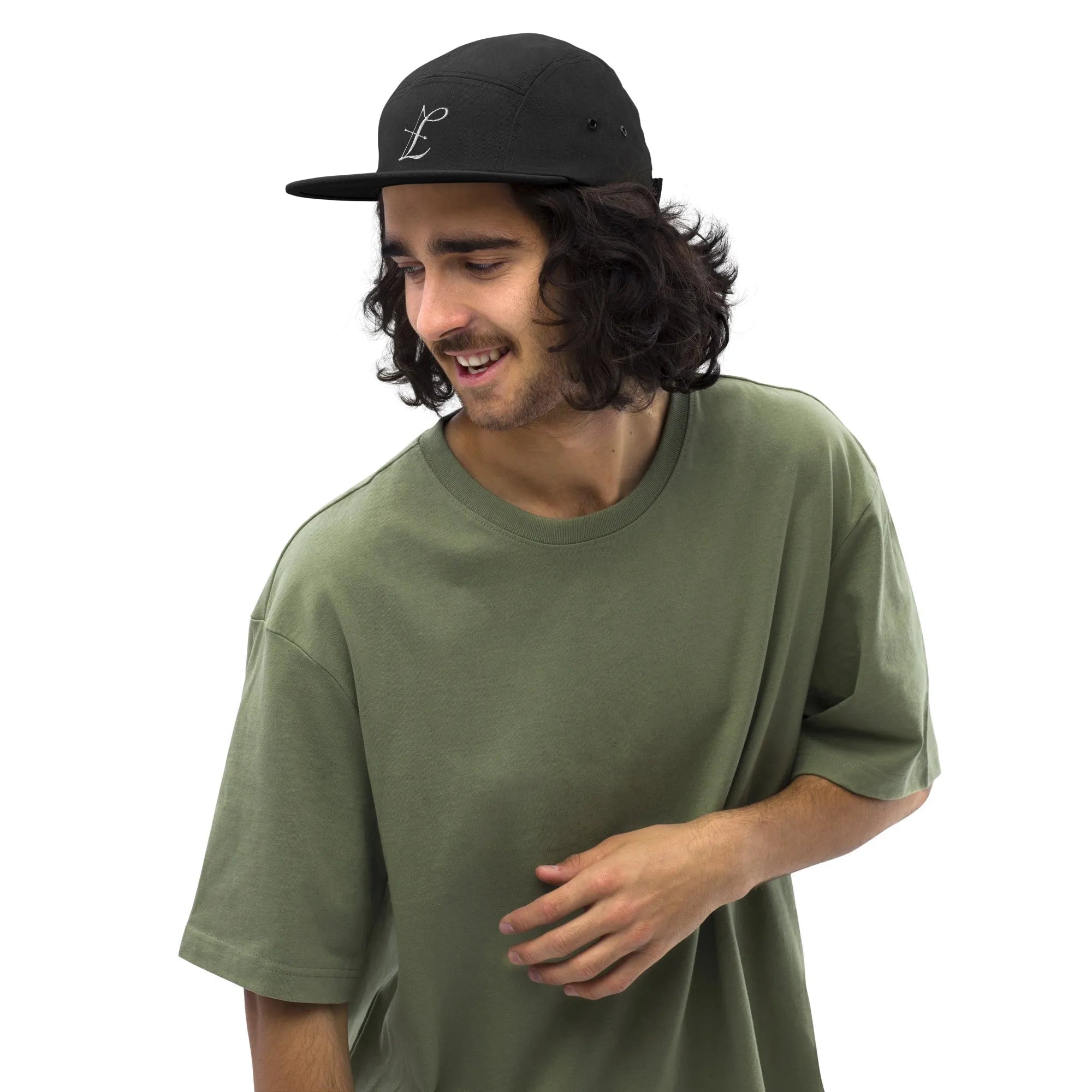 Five Panel Cap with LTS Luxe Archer Logo - Lion's Tale Studios