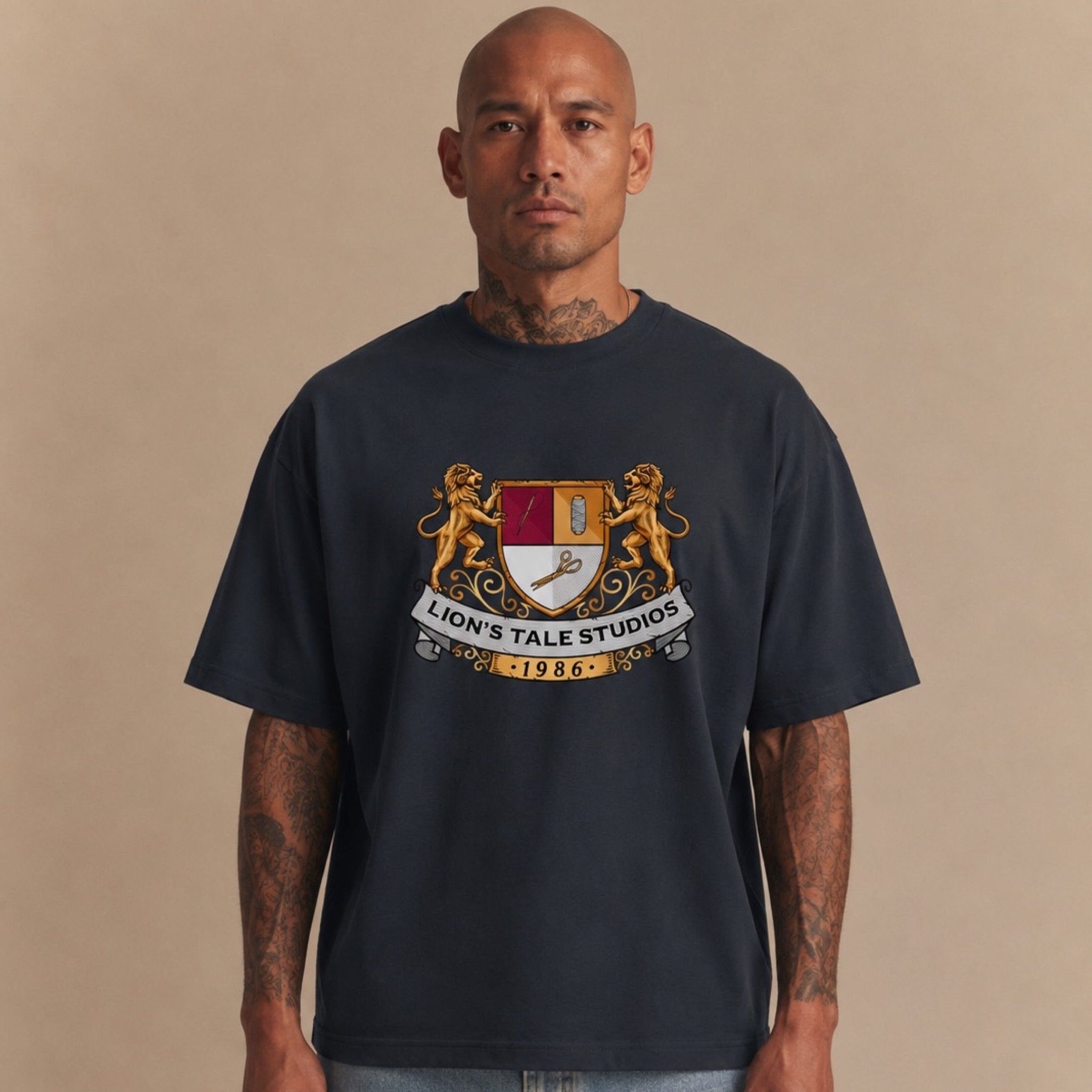 Menâs Boxy LTS OG 2026 Tee - Lion's Tale Studios