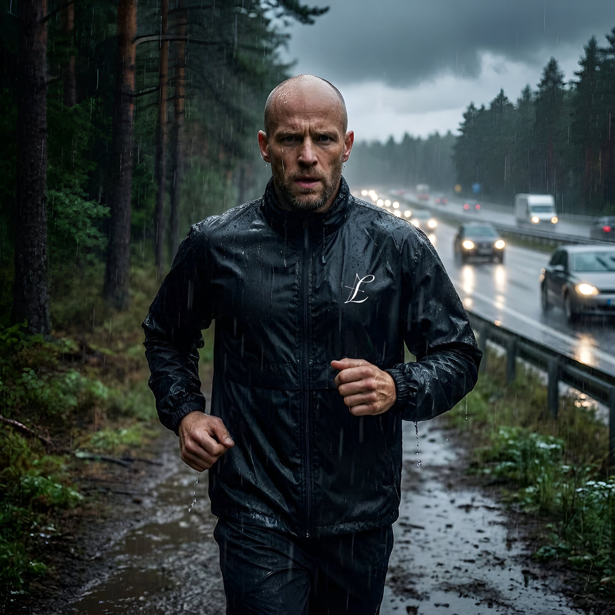 Unisex Windbreaker with LTS Luxe Archer Logo - Lion's Tale Studios