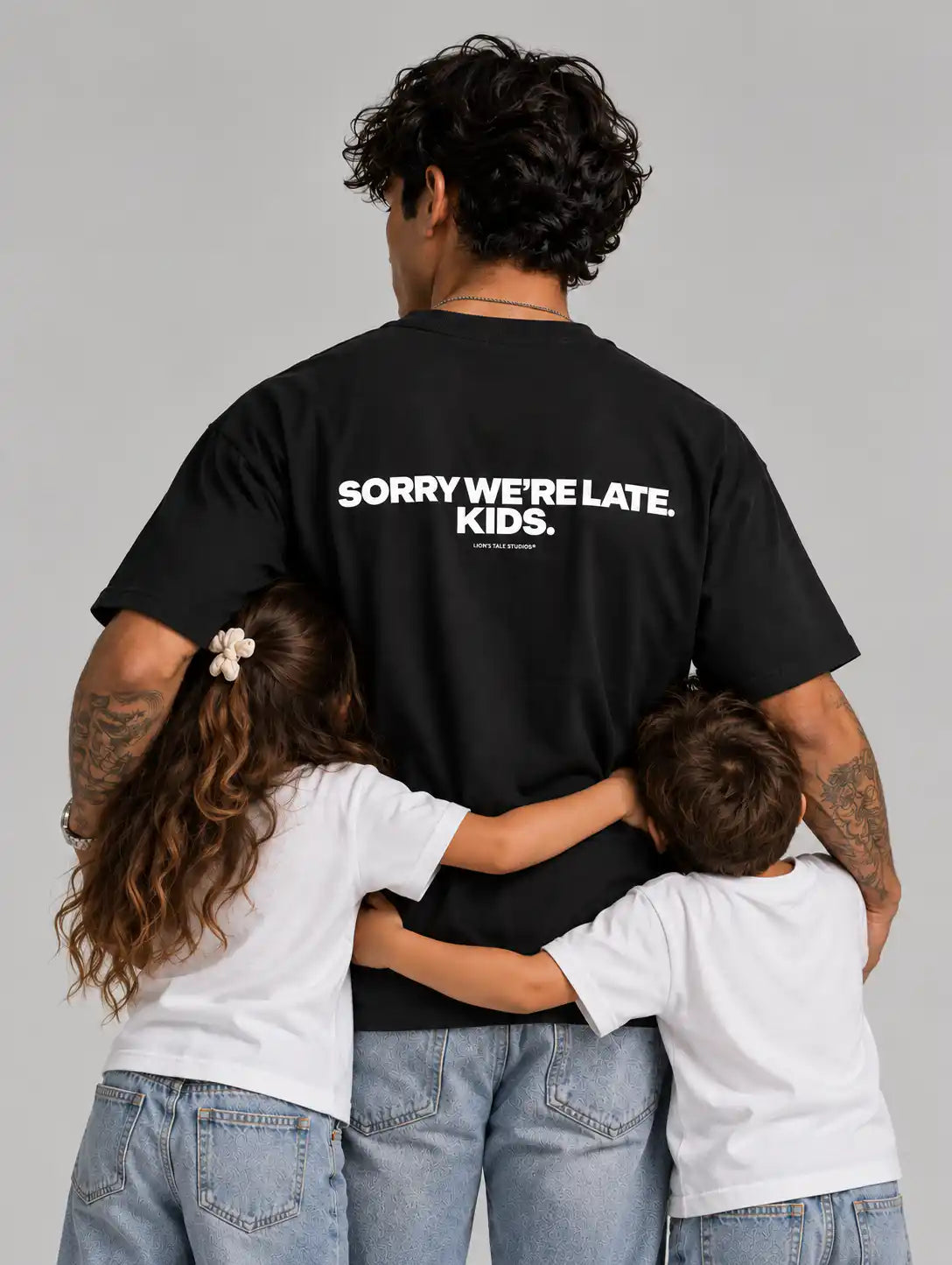 Men's Boxy 'Sorry We’re Late' Tee