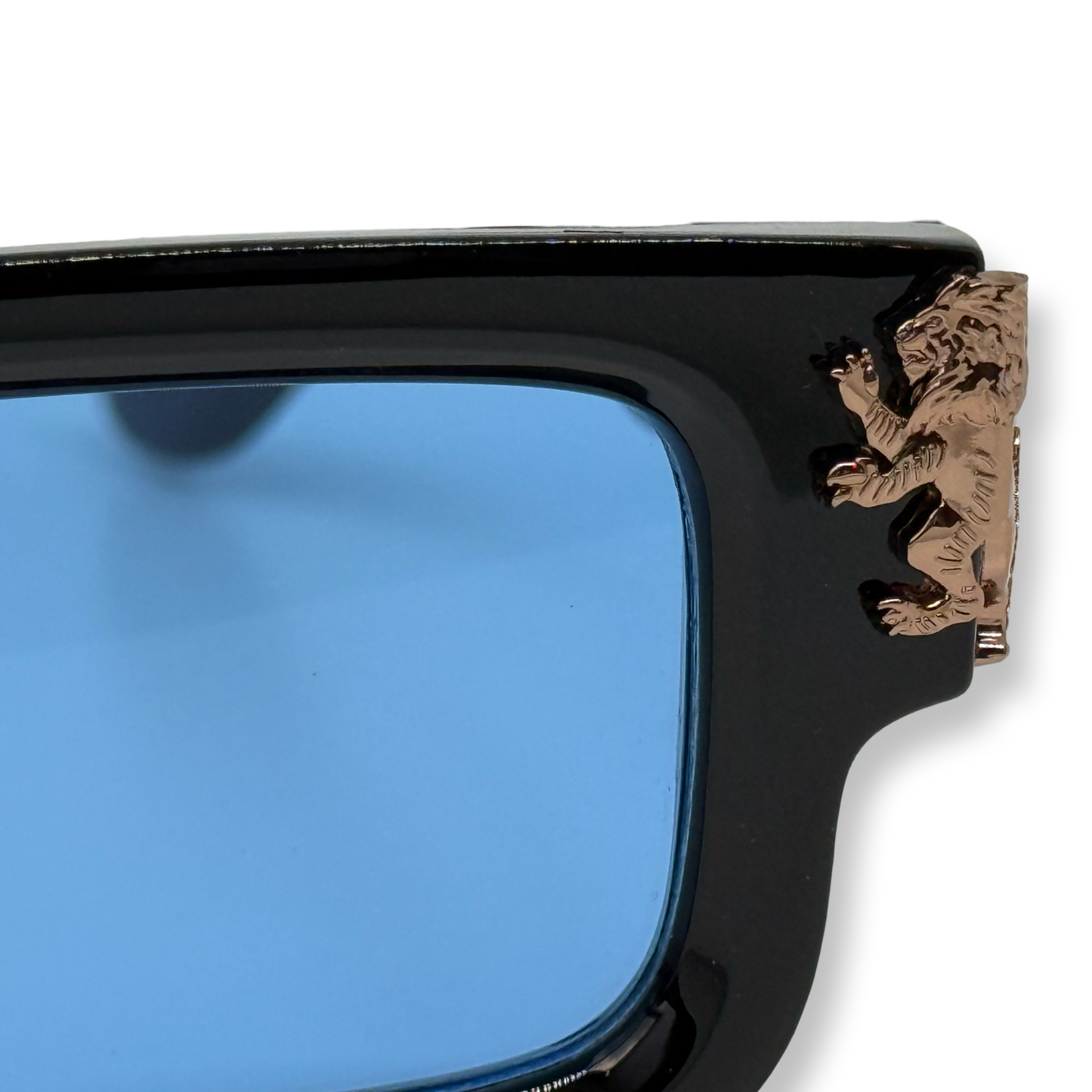 Jet Black Frame/Light Blue Lenses