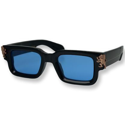 Jet Black Frame/Light Blue Lenses