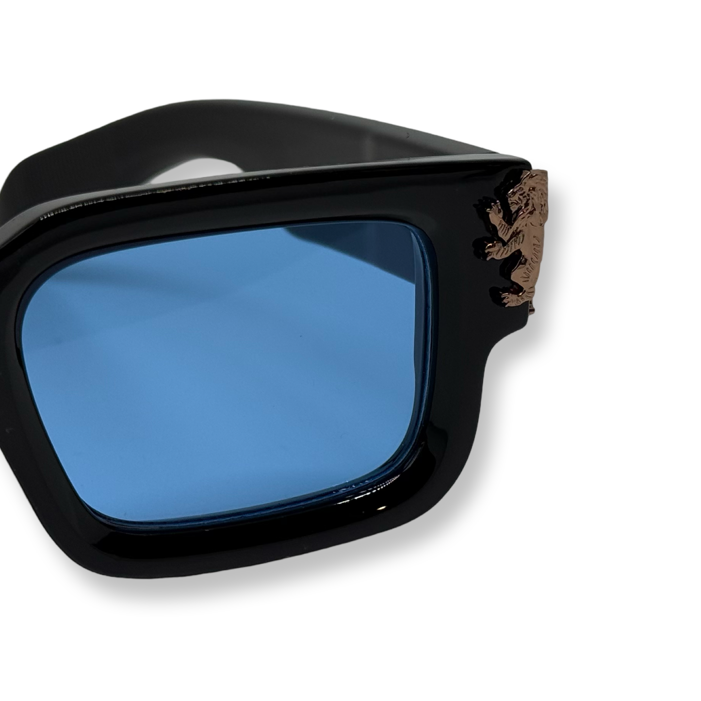 Jet Black Frame/Light Blue Lenses