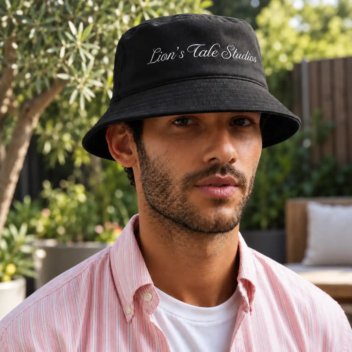 Embroidered Bucket Hat with LTS Font Logo
