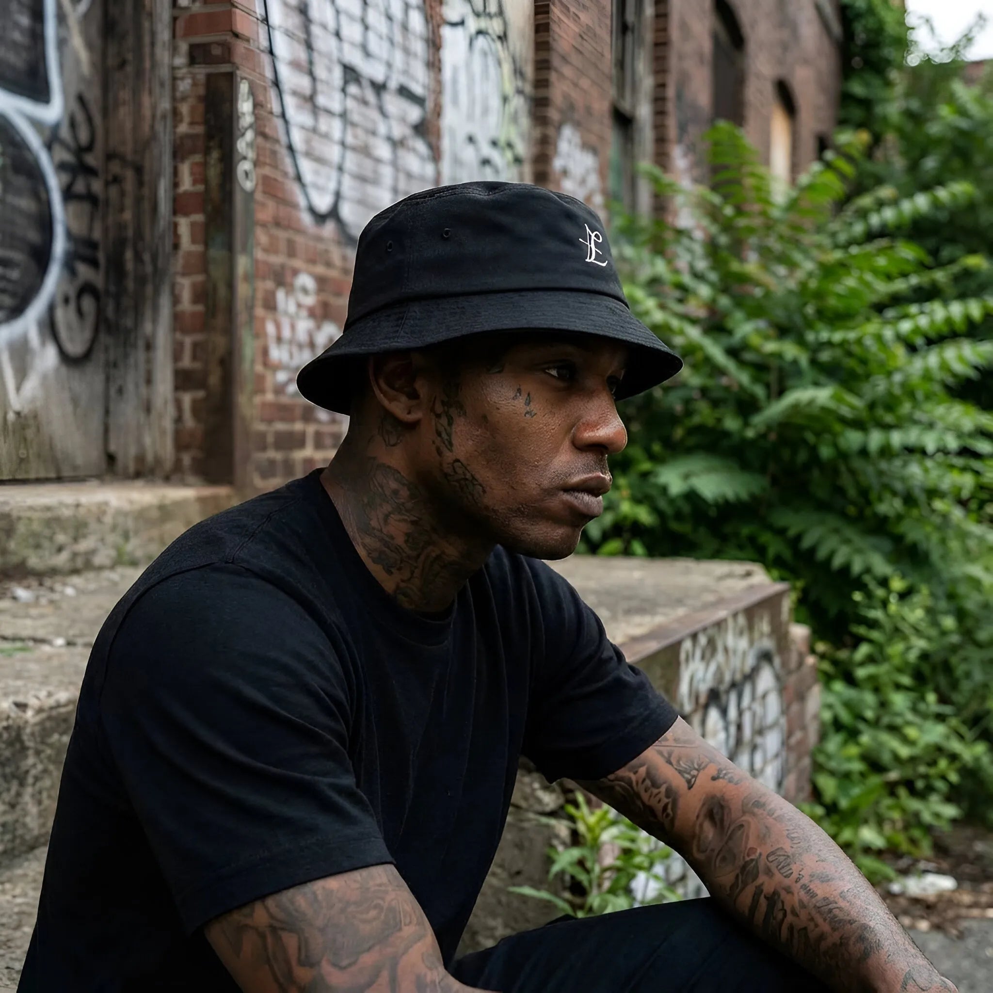 Bucket Hat with LTS Luxe Archer Logo - Lion's Tale Studios