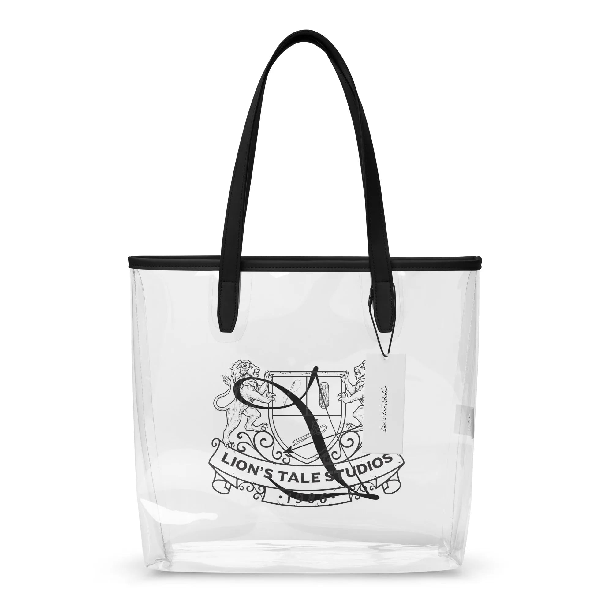 Clear Tote with LTS OG and Luxe Archer Logo - Lion's Tale Studios