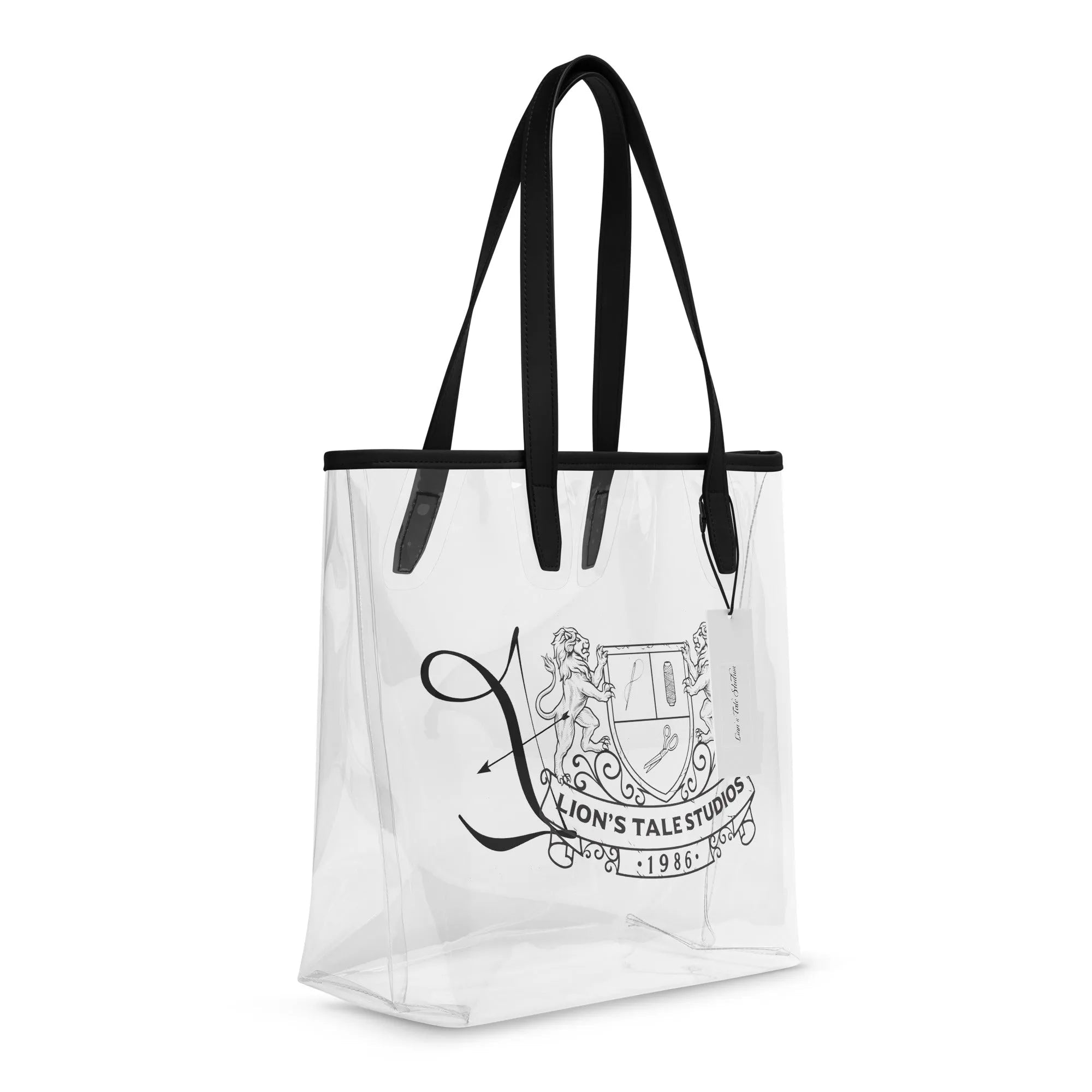 Clear Tote with LTS OG and Luxe Archer Logo - Lion's Tale Studios