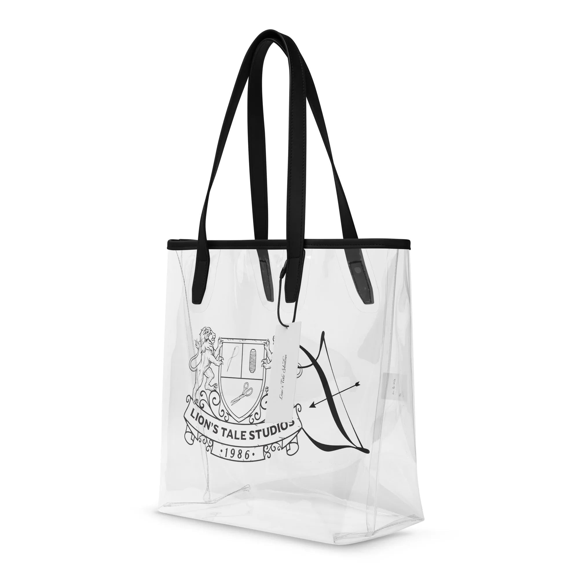 Clear Tote with LTS OG and Luxe Archer Logo - Lion's Tale Studios