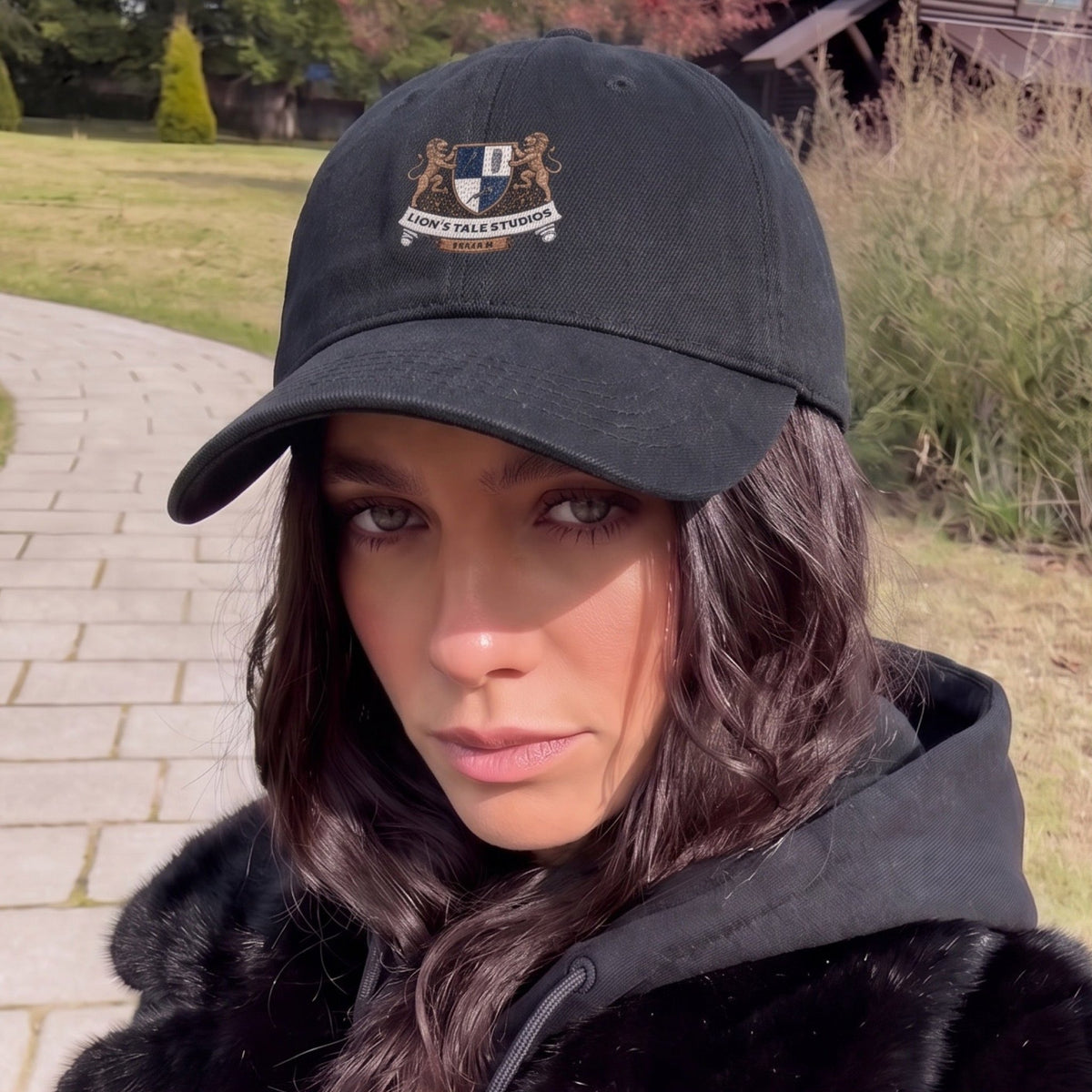 Denim Cap with OG Print | Lion's Tale Studios
