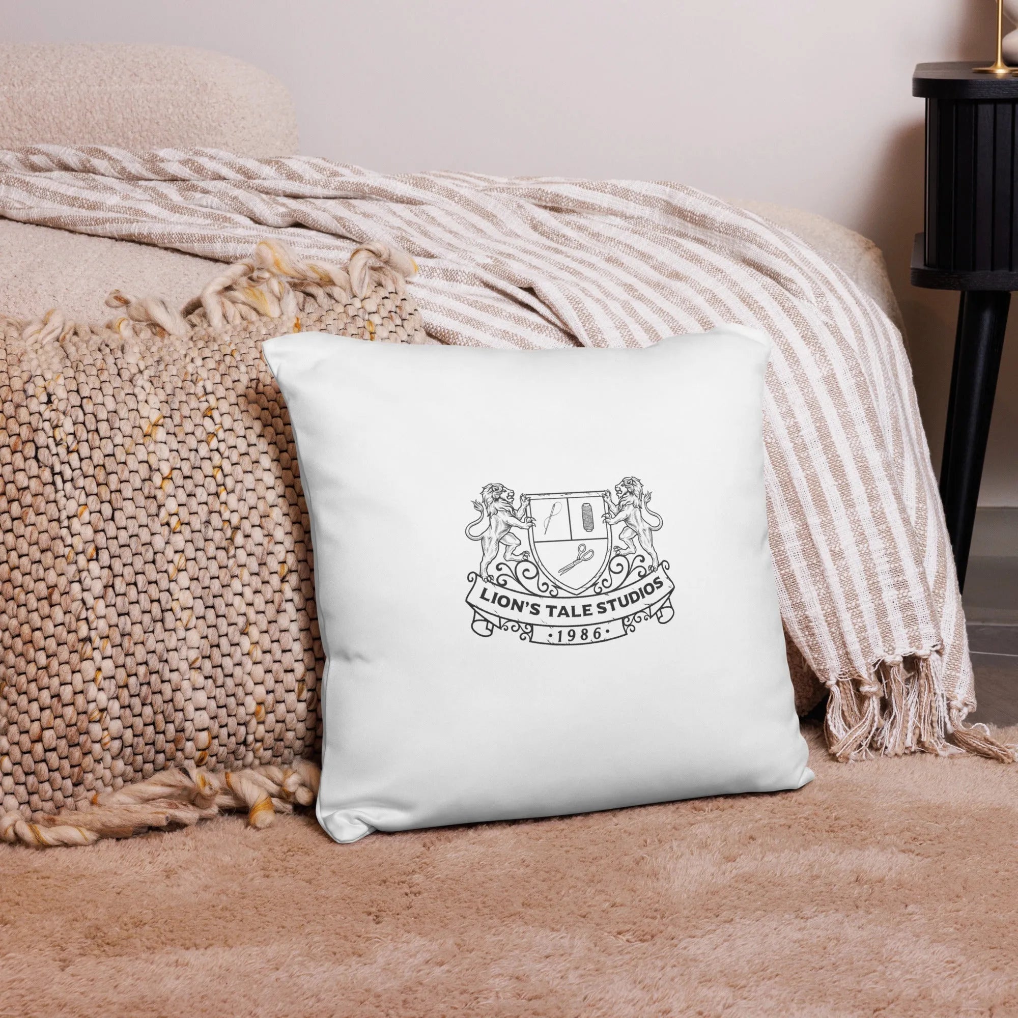 Pillow Case with LTS OG and Luxe Archer Logo - Lion's Tale Studios
