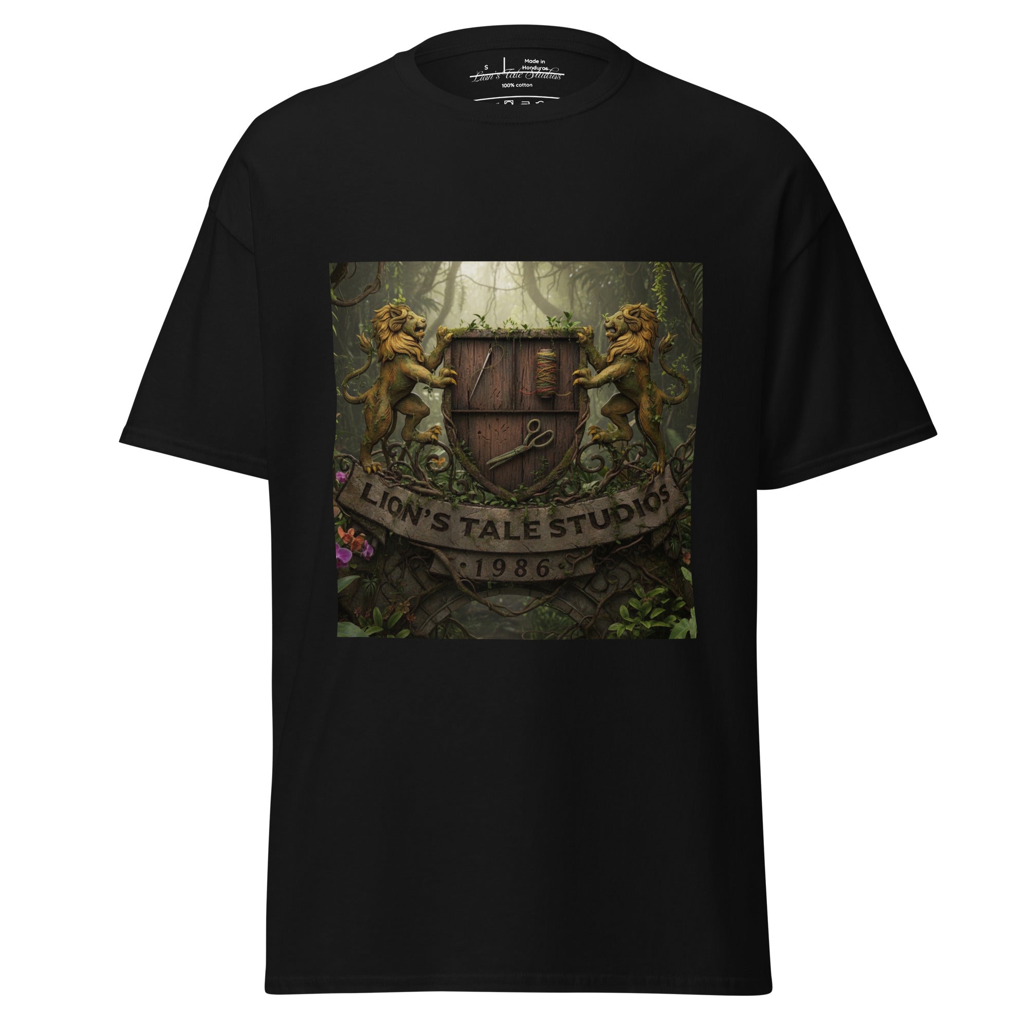 Unisex Classic Tee with LTS Jungle Print - Lion's Tale Studios